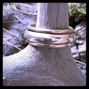Sterling Silver Spinning Center Ring